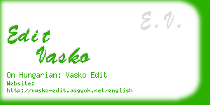 edit vasko business card